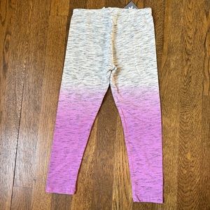Splendid girls gray and purple ombré leggings size 4 NWT